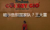 暗示告别国家队？王大雷社媒发文
：拜拜